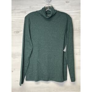 Christopher & Banks Pullover Womens Medium Green Cowl Neck Long Sleeve Top Shirt